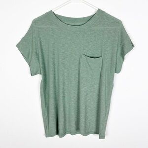 Madewell Eastover Pocket Tee Size Small Frosted Willow Green Relaxed